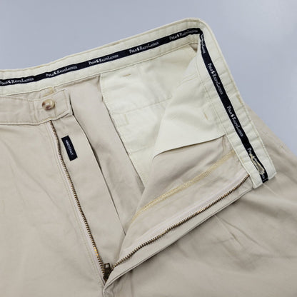 【中古品】【メンズ】 POLO RALPH LAUREN ポロ・ラルフローレン 2-TUCK CHINO PANTS 2タック チノパンツ USA製 157-260610-as-17-izu サイズ：36×30 カラー：ベージュ 万代Net店