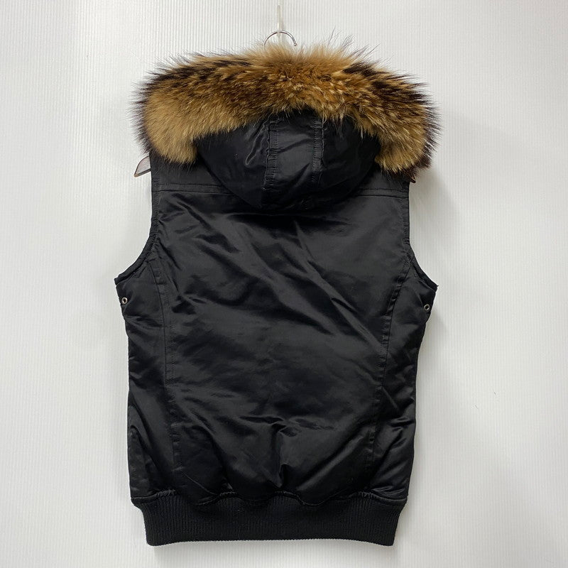 【中古品】【メンズ】 5351 POUR LES HOMMES プール オム FUR DOWN VEST ファー ダウン ベスト アウター 140-260609-ya-04-izu サイズ：2 カラー：ブラック 万代Net店