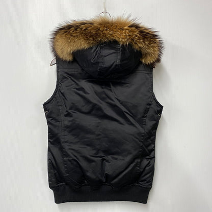【中古品】【メンズ】 5351 POUR LES HOMMES プール オム FUR DOWN VEST ファー ダウン ベスト アウター 140-260609-ya-04-izu サイズ：2 カラー：ブラック 万代Net店