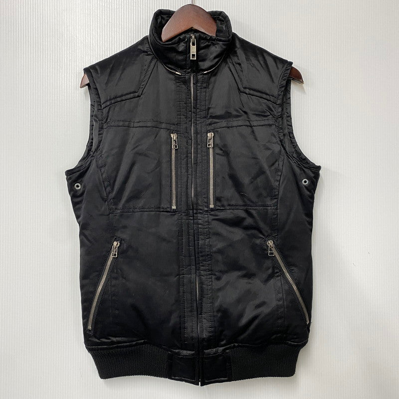 【中古品】【メンズ】 5351 POUR LES HOMMES プール オム FUR DOWN VEST ファー ダウン ベスト アウター 140-260609-ya-04-izu サイズ：2 カラー：ブラック 万代Net店