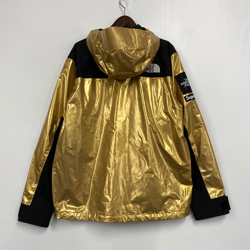 【中古品】【メンズ】 SUPREME×THE NORTH FACE シュプリーム×ザ・ノースフェイス NP11801I METALLIC MOUNTAIN PARKA メタリック マウンテン パーカー アウター 149-260604-cs-02-izu サイズ：M カラー：ゴールド×ブラック 万代Net店