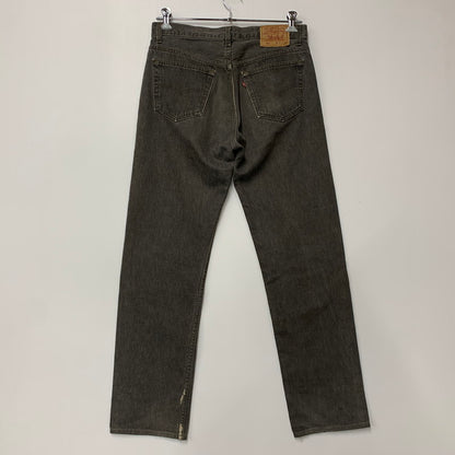 【中古品】【メンズ】 LEVI'S リーバイス 501-0658 刻印532 USA製 501 BLACK DENIM PANTS 先染め ブラック デニム パンツ ボトムス ズボン 157-260604-cs-13-izu サイズ：W33 L34 カラー：ブラック 万代Net店