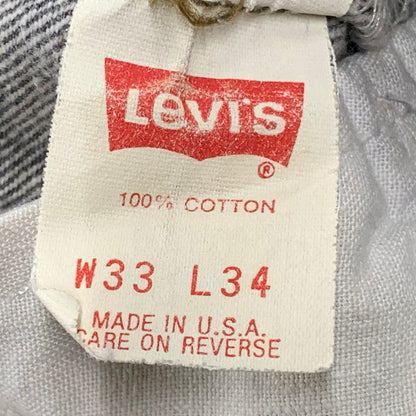 【中古品】【メンズ】 LEVI'S リーバイス 501-0658 刻印532 USA製 501 BLACK DENIM PANTS 先染め ブラック デニム パンツ ボトムス ズボン 157-260604-cs-13-izu サイズ：W33 L34 カラー：ブラック 万代Net店