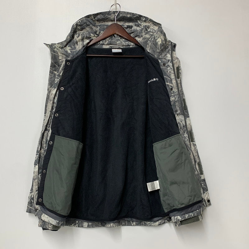 【中古品】【メンズ】 COLUMBIA コロンビア PM5510 FLEECE LINER NYLON JACKET フリース ライナー ナイロン ジャケット アウター 144-260605-kh-06-izu サイズ：L カラー：グレー系×ホワイト系 万代Net店