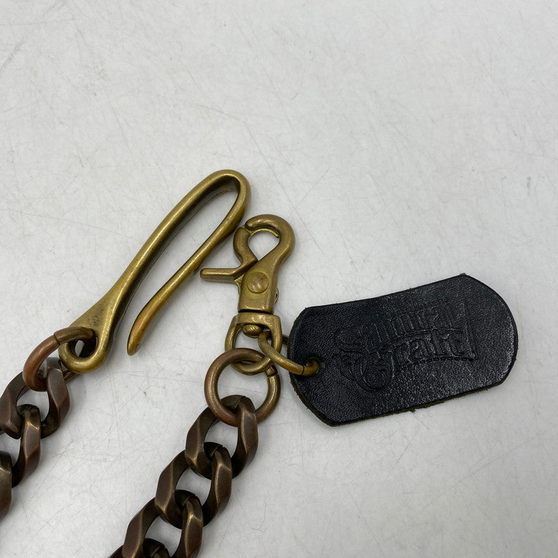 【中古品】【メンズ】 SAMURAI CRAFT サムライ クラフト LEATHER PATCH BRASS WALLET CHAIN レザー パッチ ブラス ウォレット チェーン アクセサリー 192-260611-ya-14-izu カラー：ゴールド 万代Net店