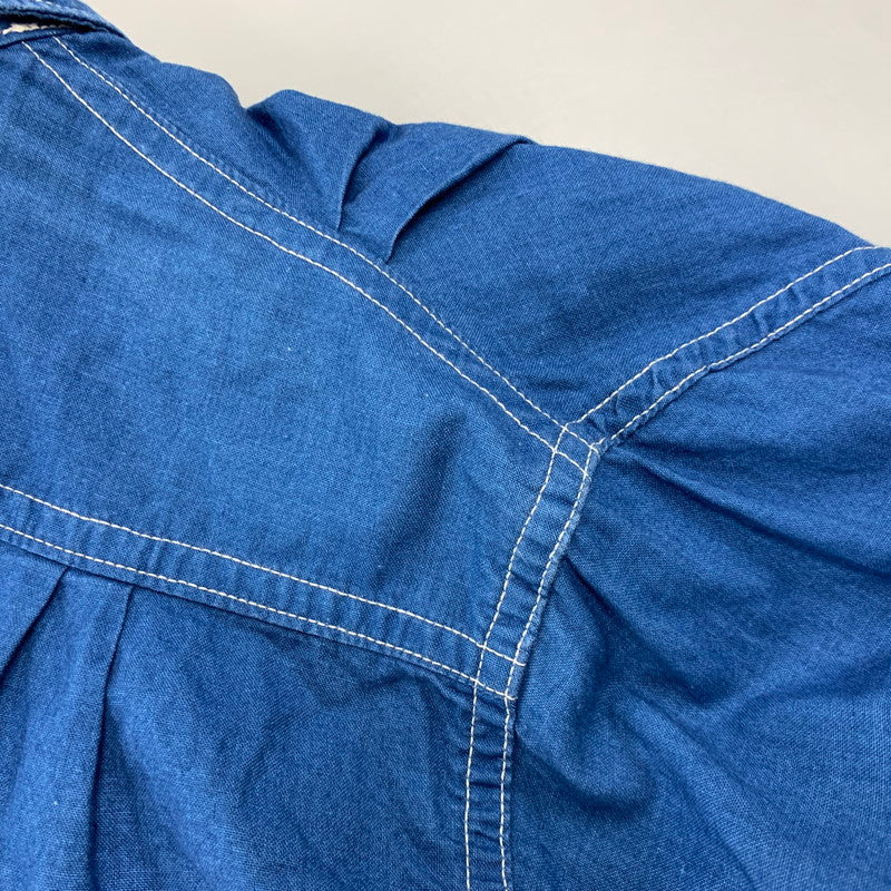 【中古品】【メンズ】 MISTER FREEDOM ミスターフリーダム × SUGAR CANE シュガーケーン USA製 LS WORK SHIRT ロングスリーブ ワーク シャツ トップス 145-260605-kh-02-izu サイズ：L カラー：ブルー 万代Net店