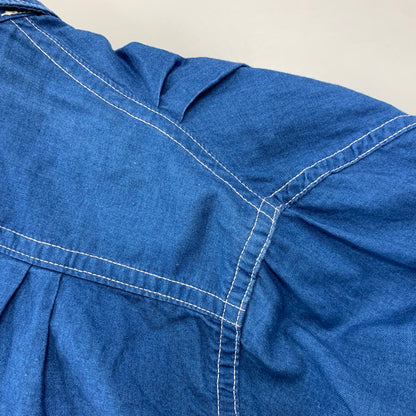 【中古品】【メンズ】 MISTER FREEDOM ミスターフリーダム × SUGAR CANE シュガーケーン USA製 LS WORK SHIRT ロングスリーブ ワーク シャツ トップス 145-260605-kh-02-izu サイズ：L カラー：ブルー 万代Net店