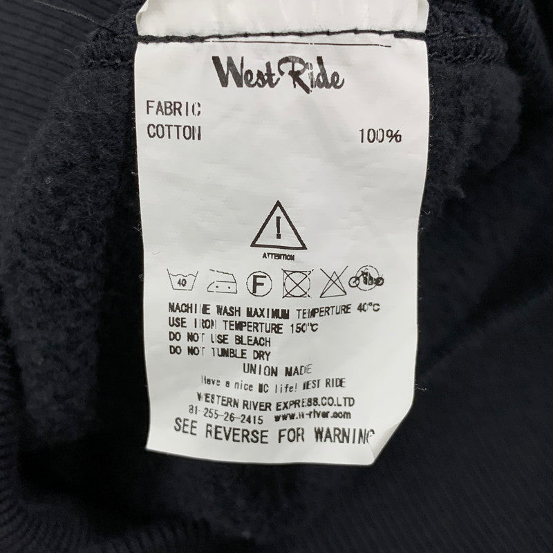 【中古品】【メンズ】 WESTRIDE ウエストライド RW HOODIE:DRAGONS リバースウィーブ フーディー ドラゴン パーカー トップス 145-260605-kh-03-izu サイズ：M カラー：ブラック 万代Net店