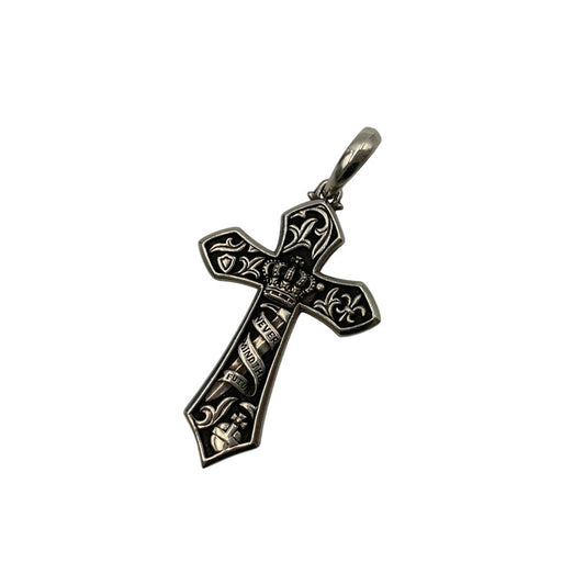 【中古品】【メンズ/レディース】 JUSTIN DAVIS ジャスティンデイビス SPJ800 925 LEGENDARY CROSS PENDANT TOP レジェンダリー クロス ペンダント トップ アクセサリー 192-260606-cs-08-izu カラー：シルバー 万代Net店