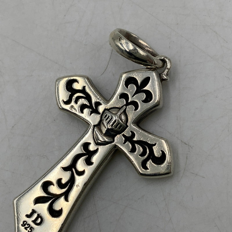 【中古品】【メンズ/レディース】 JUSTIN DAVIS ジャスティンデイビス SPJ800 925 LEGENDARY CROSS PENDANT TOP レジェンダリー クロス ペンダント トップ アクセサリー 192-260606-cs-08-izu カラー：シルバー 万代Net店