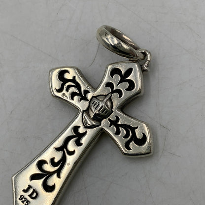【中古品】【メンズ/レディース】 JUSTIN DAVIS ジャスティンデイビス SPJ800 925 LEGENDARY CROSS PENDANT TOP レジェンダリー クロス ペンダント トップ アクセサリー 192-260606-cs-08-izu カラー：シルバー 万代Net店