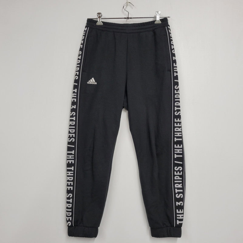 【中古品】【メンズ】 adidas アディダス LOOSEFIT SWEAT SET UP IK7357 IK7340 ルーズフィット スウェット セットアップ 148-260610-as-16-izu サイズ：L カラー：ブラック 万代Net店