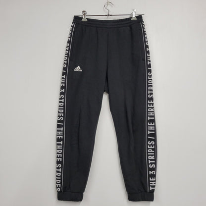 【中古品】【メンズ】 adidas アディダス LOOSEFIT SWEAT SET UP IK7357 IK7340 ルーズフィット スウェット セットアップ 148-260610-as-16-izu サイズ：L カラー：ブラック 万代Net店