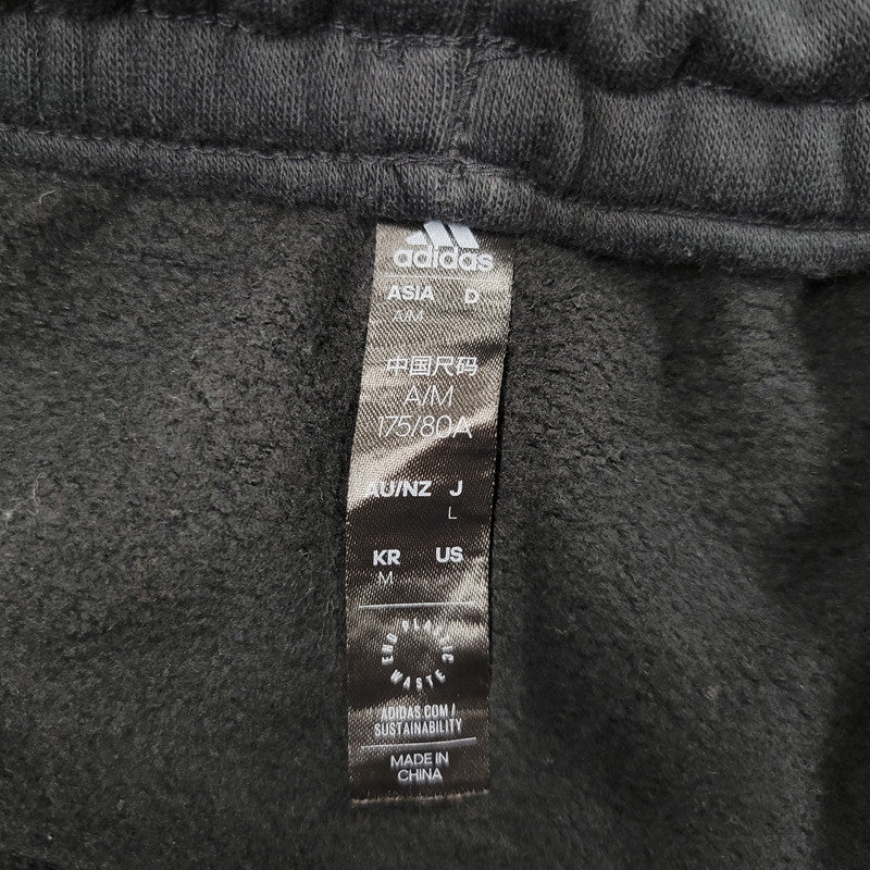 【中古品】【メンズ】 adidas アディダス LOOSEFIT SWEAT SET UP IK7357 IK7340 ルーズフィット スウェット セットアップ 148-260610-as-16-izu サイズ：L カラー：ブラック 万代Net店