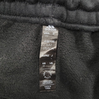 【中古品】【メンズ】 adidas アディダス LOOSEFIT SWEAT SET UP IK7357 IK7340 ルーズフィット スウェット セットアップ 148-260610-as-16-izu サイズ：L カラー：ブラック 万代Net店