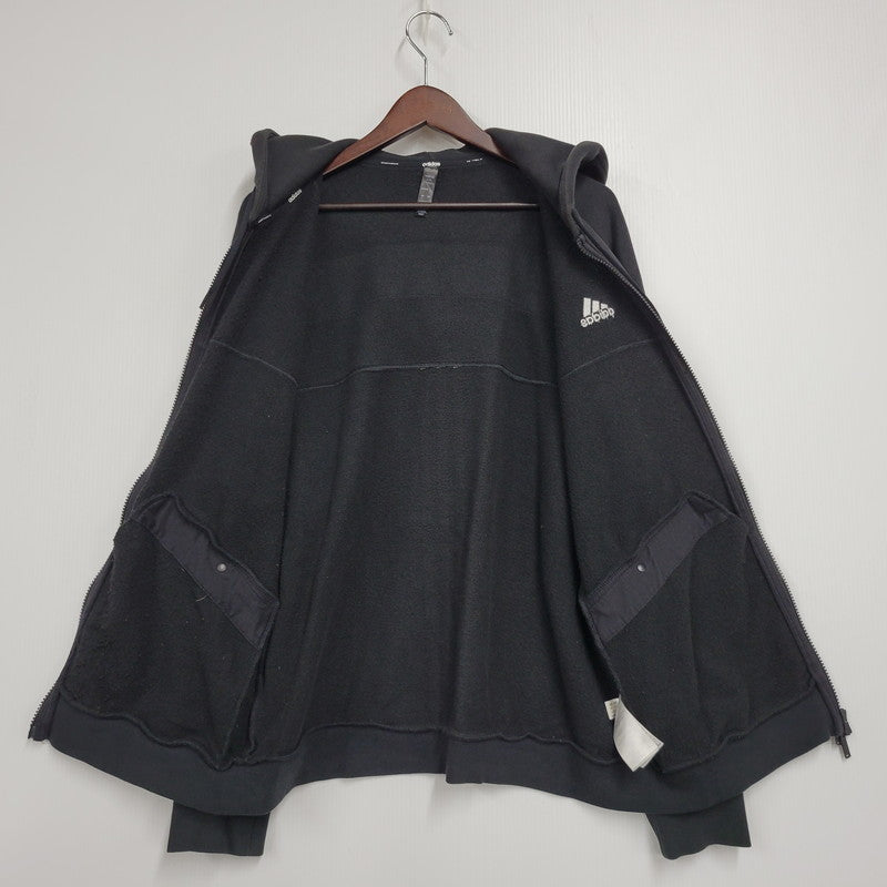 【中古品】【メンズ】 adidas アディダス LOOSEFIT SWEAT SET UP IK7357 IK7340 ルーズフィット スウェット セットアップ 148-260610-as-16-izu サイズ：L カラー：ブラック 万代Net店