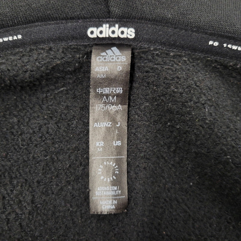 【中古品】【メンズ】 adidas アディダス LOOSEFIT SWEAT SET UP IK7357 IK7340 ルーズフィット スウェット セットアップ 148-260610-as-16-izu サイズ：L カラー：ブラック 万代Net店