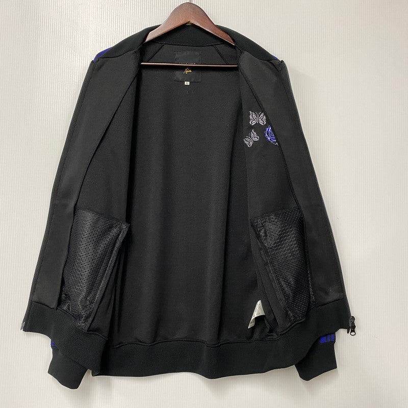 【中古品】【メンズ】 NEEDLES ニードルス × WILDSIDE YOHJI YAMAMOTO ワイルドサイド ヨウジヤマモト RW1527 TRACK トラック ジャケット アウター 140-260605-kh-08-izu サイズ：L カラー：ブラック×ブルー 万代Net店