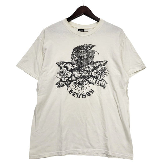 【現状渡し品】【メンズ】 STUSSY ステューシー S/S TEE ショートスリーブ Tシャツ 黒タグ 半袖 142-260610-as-15-izu サイズ：M カラー：ホワイト 万代Net店