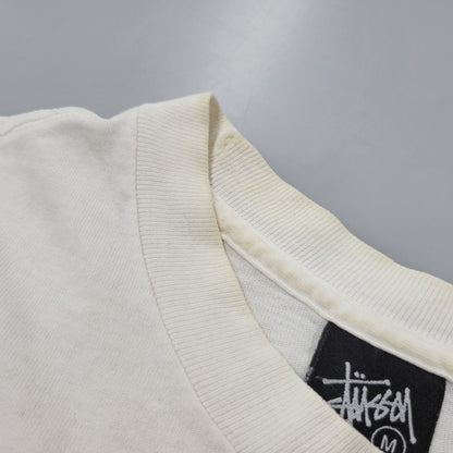 【現状渡し品】【メンズ】 STUSSY ステューシー S/S TEE ショートスリーブ Tシャツ 黒タグ 半袖 142-260610-as-15-izu サイズ：M カラー：ホワイト 万代Net店
