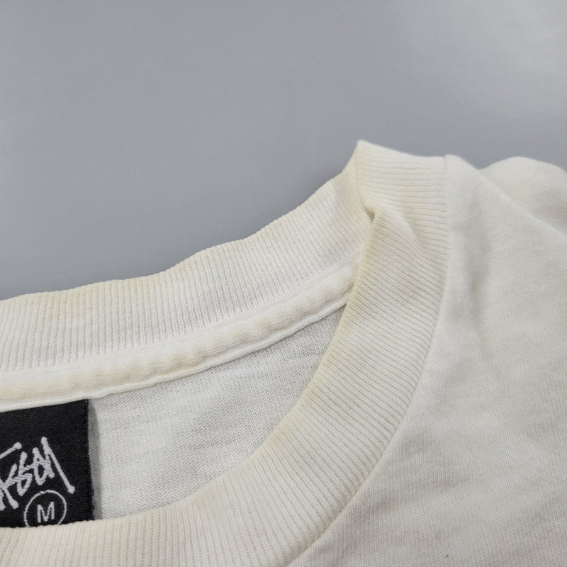 【現状渡し品】【メンズ】 STUSSY ステューシー S/S TEE ショートスリーブ Tシャツ 黒タグ 半袖 142-260610-as-15-izu サイズ：M カラー：ホワイト 万代Net店