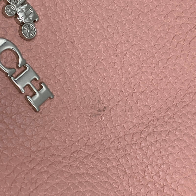 【中古品】【レディース】 COACH コーチ F31466 MINI EMMA SATCHEL BAG ミニ エマ サッチェル バッグ 鞄 カバン 180-260612-ya-06-izu カラー：ピンク 万代Net店
