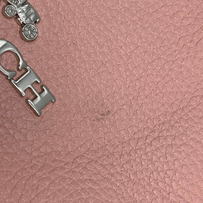 【中古品】【レディース】 COACH コーチ F31466 MINI EMMA SATCHEL BAG ミニ エマ サッチェル バッグ 鞄 カバン 180-260612-ya-06-izu カラー：ピンク 万代Net店