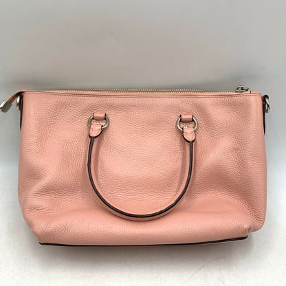 【中古品】【レディース】 COACH コーチ F31466 MINI EMMA SATCHEL BAG ミニ エマ サッチェル バッグ 鞄 カバン 180-260612-ya-06-izu カラー：ピンク 万代Net店