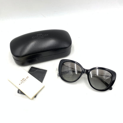 【中古美品】【メンズ/レディース】 COACH コーチ HC8253B SUNGLASSES サングラス 183-260612-ya-08-izu サイズ：54口17-140 カラー：ブラック 万代Net店