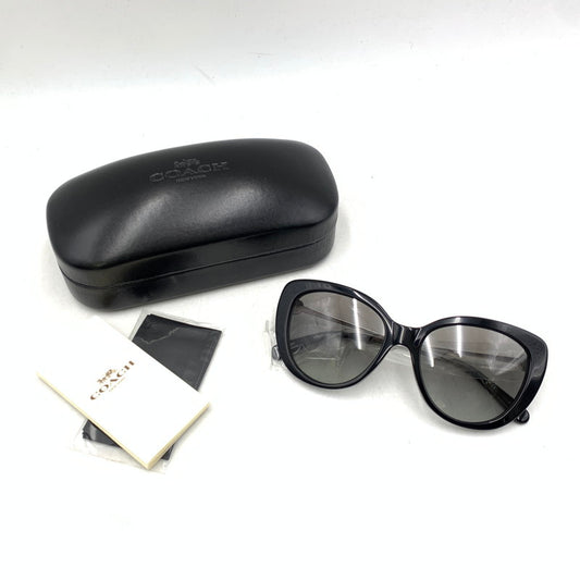 【中古美品】【メンズ/レディース】 COACH コーチ HC8253B SUNGLASSES サングラス 183-260612-ya-08-izu サイズ：54口17-140 カラー：ブラック 万代Net店