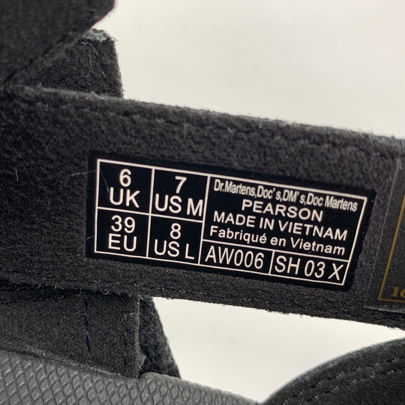 【中古品】【メンズ/レディース】 DR.MARTENS ドクターマーチン 27298001 TRACT PEARSON BLACK トラクト ピアソン ブラック KIEV キエフ + WEBBING ウェビング サンダル シューズ 靴 164-260612-ya-12-izu サイズ：UK6 カラー：ブラック 万代Net店