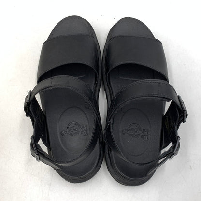 【中古品】【メンズ/レディース】 DR.MARTENS ドクターマーチン 23802001 VOSS HYDRO LEATHER ボス ハイドロ レザー サンダル シューズ 靴 164-260612-ya-13-izu サイズ：UK7 カラー：ブラック 万代Net店
