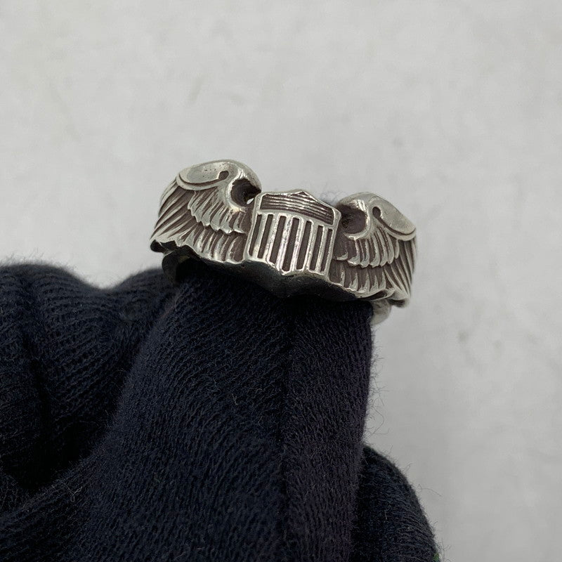 【中古品】【メンズ】 THE REAL MCCOY'S ザリアルマッコイズ MAS-684002 STERLING PILOT WING RING スターリング パイロット ウィング リング 指輪 アクセサリー 192-260606-cs-05-izu サイズ：19 カラー：シルバー 万代Net店