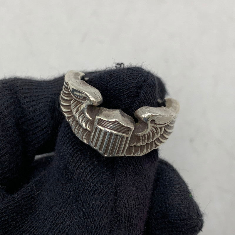 【中古品】【メンズ】 THE REAL MCCOY'S ザリアルマッコイズ MAS-684002 STERLING PILOT WING RING スターリング パイロット ウィング リング 指輪 アクセサリー 192-260606-cs-05-izu サイズ：19 カラー：シルバー 万代Net店