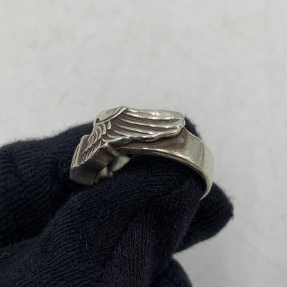 【中古品】【メンズ】 THE REAL MCCOY'S ザリアルマッコイズ MAS-684002 STERLING PILOT WING RING スターリング パイロット ウィング リング 指輪 アクセサリー 192-260606-cs-05-izu サイズ：19 カラー：シルバー 万代Net店
