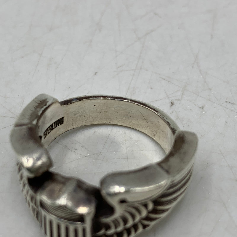 【中古品】【メンズ】 THE REAL MCCOY'S ザリアルマッコイズ MAS-684002 STERLING PILOT WING RING スターリング パイロット ウィング リング 指輪 アクセサリー 192-260606-cs-05-izu サイズ：19 カラー：シルバー 万代Net店