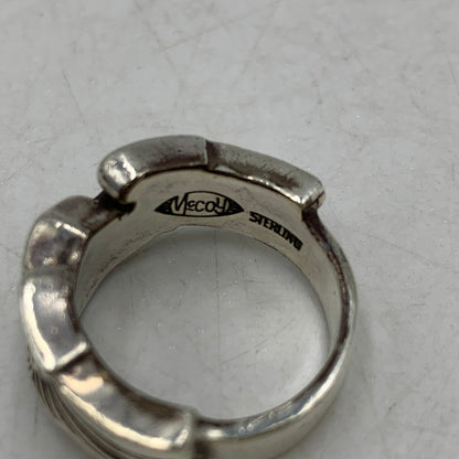 【中古品】【メンズ】 THE REAL MCCOY'S ザリアルマッコイズ MAS-684002 STERLING PILOT WING RING スターリング パイロット ウィング リング 指輪 アクセサリー 192-260606-cs-05-izu サイズ：19 カラー：シルバー 万代Net店