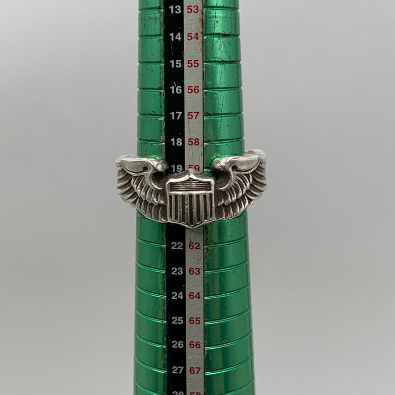 【中古品】【メンズ】 THE REAL MCCOY'S ザリアルマッコイズ MAS-684002 STERLING PILOT WING RING スターリング パイロット ウィング リング 指輪 アクセサリー 192-260606-cs-05-izu サイズ：19 カラー：シルバー 万代Net店