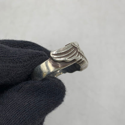 【中古品】【メンズ】 THE REAL MCCOY'S ザリアルマッコイズ MAS-684002 STERLING PILOT WING RING スターリング パイロット ウィング リング 指輪 アクセサリー 192-260606-cs-05-izu サイズ：19 カラー：シルバー 万代Net店