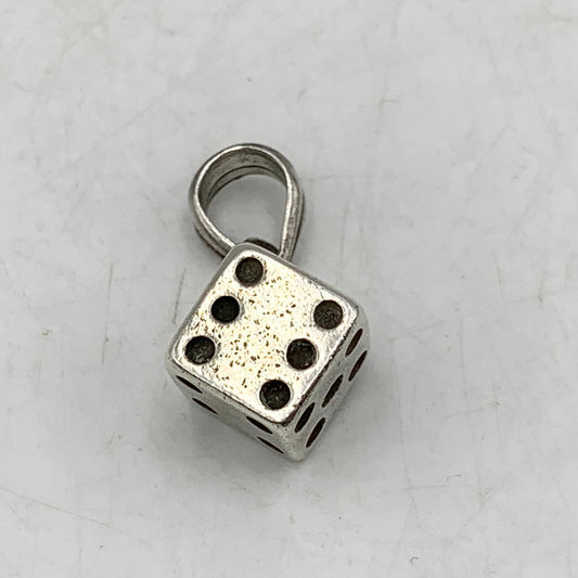 【中古品】【メンズ/レディース】 THE FLAT HEAD ザ・フラットヘッド DICE PENDANT TOP ダイス ペンダント トップ アクセサリー 192-260612-ya-09-izu カラー：シルバー 万代Net店