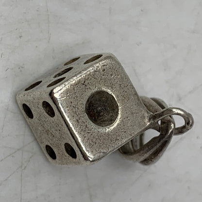 【中古品】【メンズ/レディース】 THE FLAT HEAD ザ・フラットヘッド DICE PENDANT TOP ダイス ペンダント トップ アクセサリー 192-260612-ya-09-izu カラー：シルバー 万代Net店