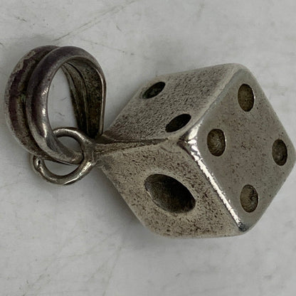 【中古品】【メンズ/レディース】 THE FLAT HEAD ザ・フラットヘッド DICE PENDANT TOP ダイス ペンダント トップ アクセサリー 192-260612-ya-09-izu カラー：シルバー 万代Net店