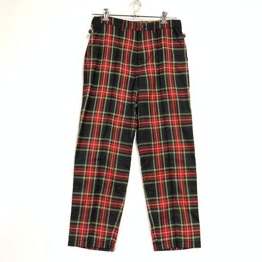 【中古品】【メンズ】 MILKBOY ミルクボーイ 20254116 TARTAN PANTS タータン パンツ ズボン ボトムス 151-260612-ya-07-izu サイズ：下記参照 カラー：レッド×グリーン 万代Net店