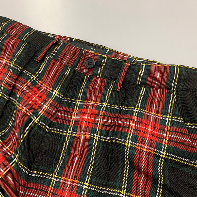 【中古品】【メンズ】 MILKBOY ミルクボーイ 20254116 TARTAN PANTS タータン パンツ ズボン ボトムス 151-260612-ya-07-izu サイズ：下記参照 カラー：レッド×グリーン 万代Net店