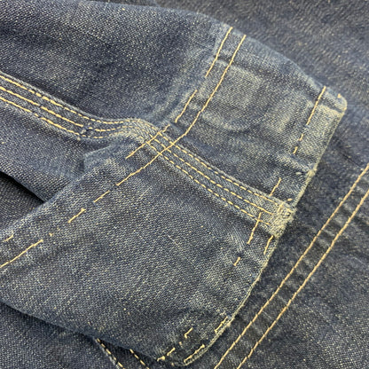【中古品】【メンズ】 HERCULES ヘラクレス DENIM COVERALL デニム カバーオール ユニオンチケット ジャケット 146-260608-as-02-izu カラー：インディゴ 万代Net店