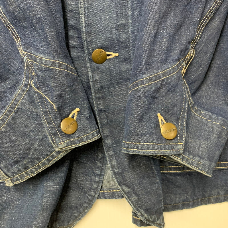 【中古品】【メンズ】 HERCULES ヘラクレス DENIM COVERALL デニム カバーオール ユニオンチケット ジャケット 146-260608-as-02-izu カラー：インディゴ 万代Net店