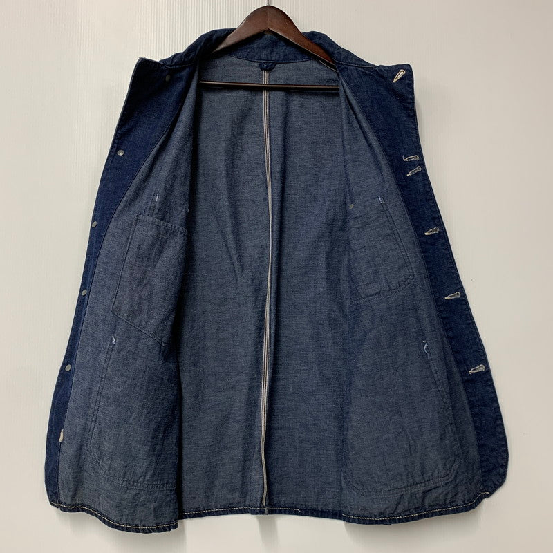【中古品】【メンズ】 HERCULES ヘラクレス DENIM COVERALL デニム カバーオール ユニオンチケット ジャケット 146-260608-as-02-izu カラー：インディゴ 万代Net店