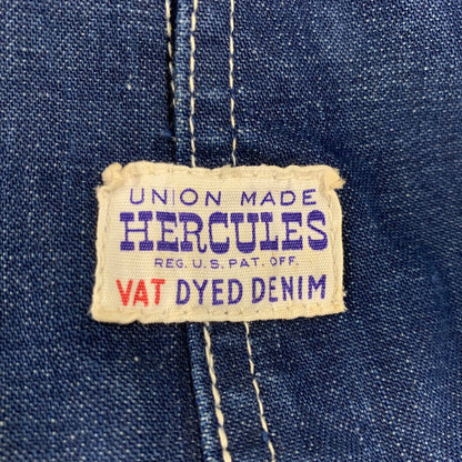 【中古品】【メンズ】 HERCULES ヘラクレス DENIM COVERALL デニム カバーオール ユニオンチケット ジャケット 146-260608-as-02-izu カラー：インディゴ 万代Net店