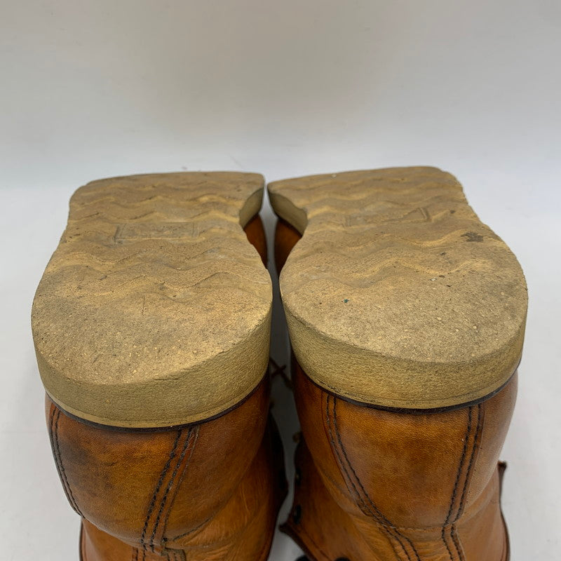 【現状渡し品】【メンズ】 RED WING レッドウィング 犬刻印 875 IRISH SETTER アイリッシュ セッター ブーツ シューズ 靴 164-260606-cs-04-izu サイズ：US 9 カラー：ブラウン 万代Net店