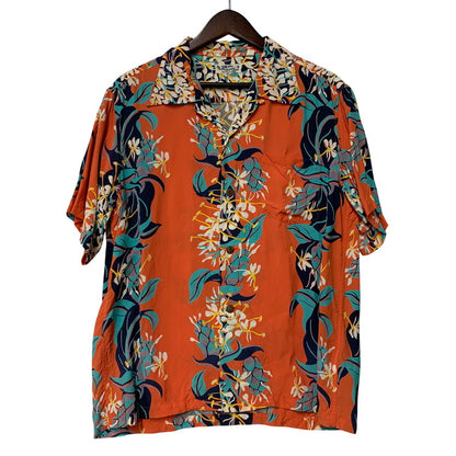 【中古品】【メンズ】 SUN SURF サンサーフ SS38026 KAHILI GINGER カヒリ ジンジャー トップス 半袖 145-260606-cs-11-izu サイズ：M カラー：オレンジ系 万代Net店